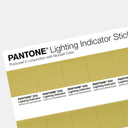 PANTONE LIGHTING INDICATOR STICKERS D65